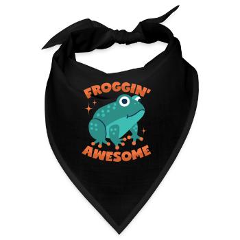 Frosch Wortwitz - Bandana - Schwarz - Vorne
