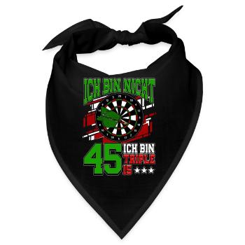 Ich bin nicht 45 ich bin Triple 15 - 45. - Bandana - Schwarz - Vorne