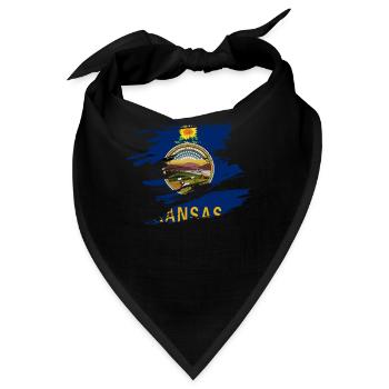 Kansas City geschenk - Bandana - Schwarz - Vorne