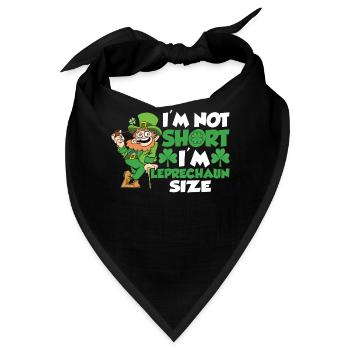 Ich Bin Nicht Klein Ich Habe Leprechaun Größe Ire - Bandana - Schwarz - Vorne