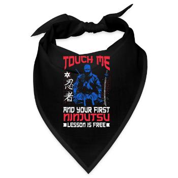 Ninja - Bandana - Schwarz - Vorne