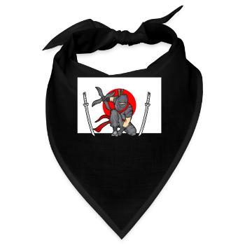 Ninja - Bandana - Schwarz - Vorne