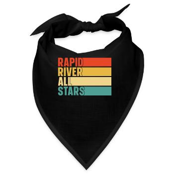 Rafting Wildwasser Kanu Kajak - Bandana - Schwarz - Vorne