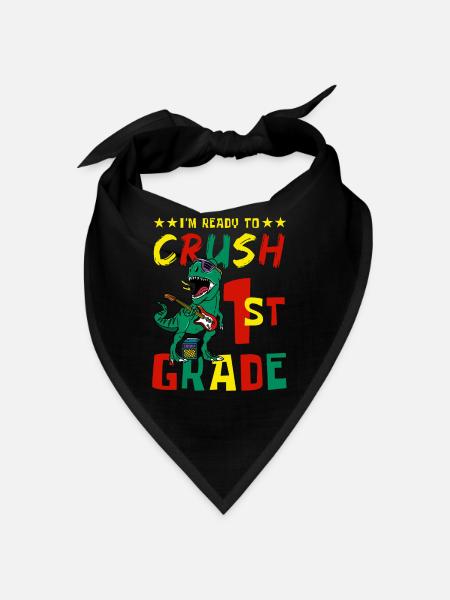 Ready Crush 1st Faste School Dinosaur Schoolboy - Bandana - black - Front