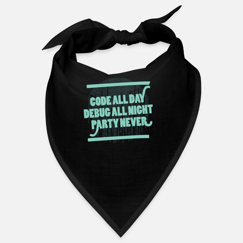 Code All Day Programmer Hacker Computer Code Bandana