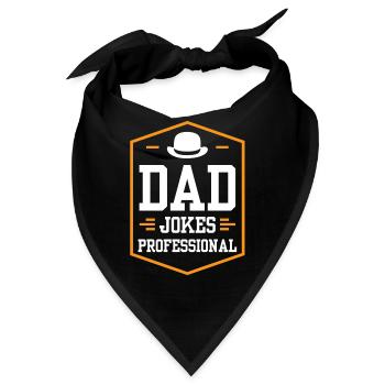 Dad Joke Papa Witz Vater Jokes - Bandana - Schwarz - Vorne