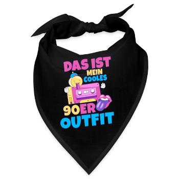 Das ist mein cooles 90er Outfit 90s Boyband Modesü - Bandana - Schwarz - Vorne