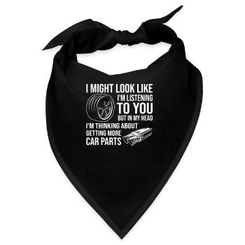 In My Head I'm Getting More Car Parts Car Lovers M - Bandana - Schwarz - Vorne