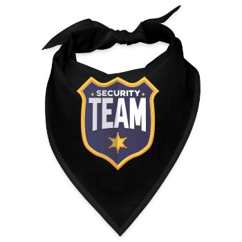 Sicherheitsteam Security Team Türsteher Sicherheit - Bandana - Schwarz - Vorne