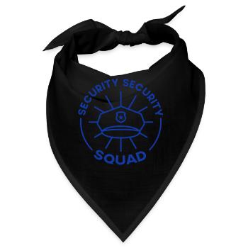Sicherheitskommando Türsteher Security Sicherheit - Bandana - Schwarz - Vorne