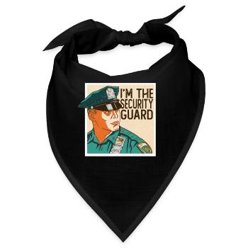 Ich Bin Der Wachmann Sicherheit Security Türsteher - Bandana - Schwarz - Vorne