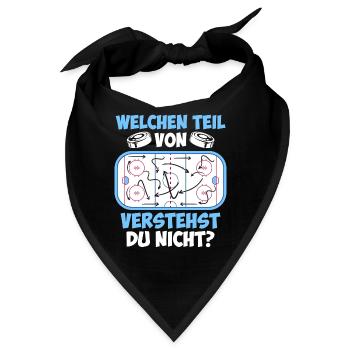 Eishockey Taktik Eishockeyspieler Eishockey - Bandana - Schwarz - Vorne