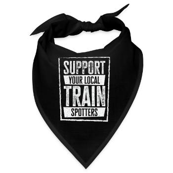 Zug Trainspotter Lokomotive Hobby Trainspotting - Bandana - Schwarz - Vorne
