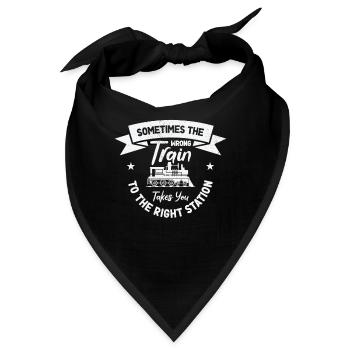 Zugverkehr Zugliebhaber Bahnhof - Bandana - Schwarz - Vorne