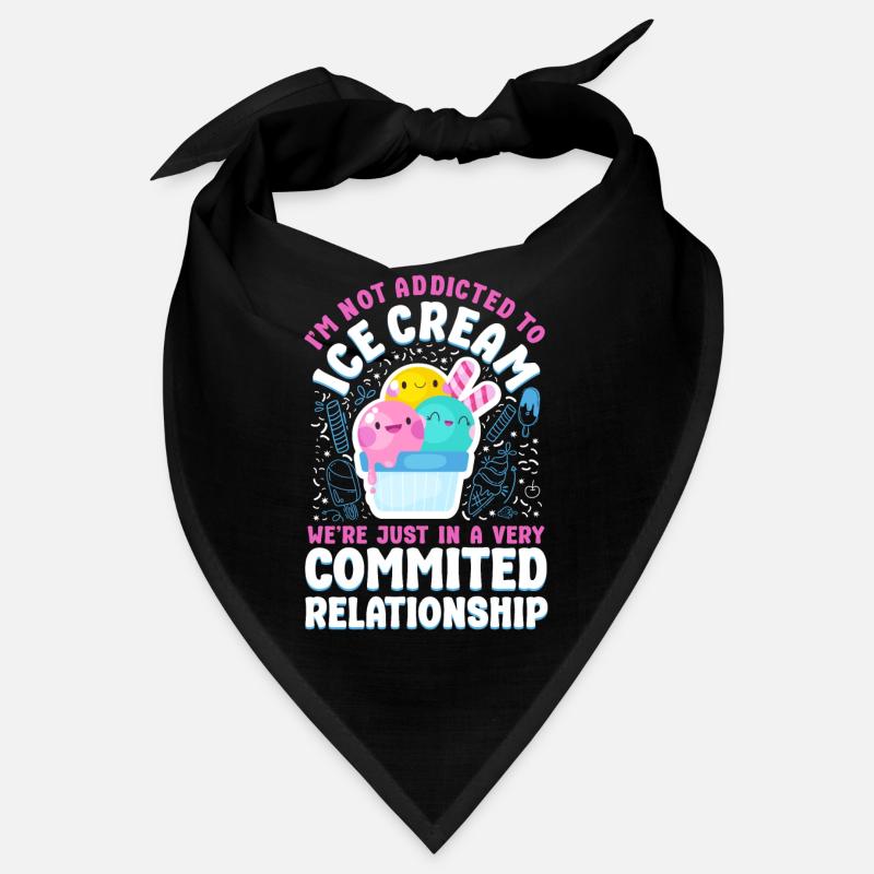 Crème glacée Je ne suis pas accro à la glace Bandana
