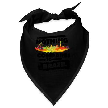 Brasilien - Bandana - Schwarz - Vorne