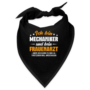 Mechaniker - Bandana - Schwarz - Vorne
