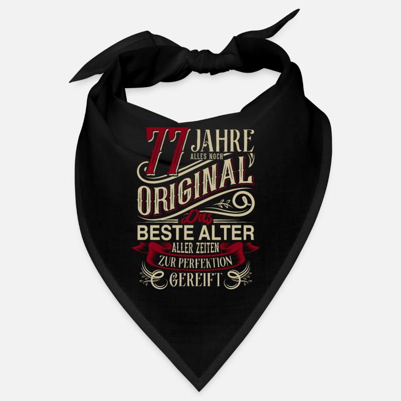 77. Geburtstag Vintage Retro Bandana