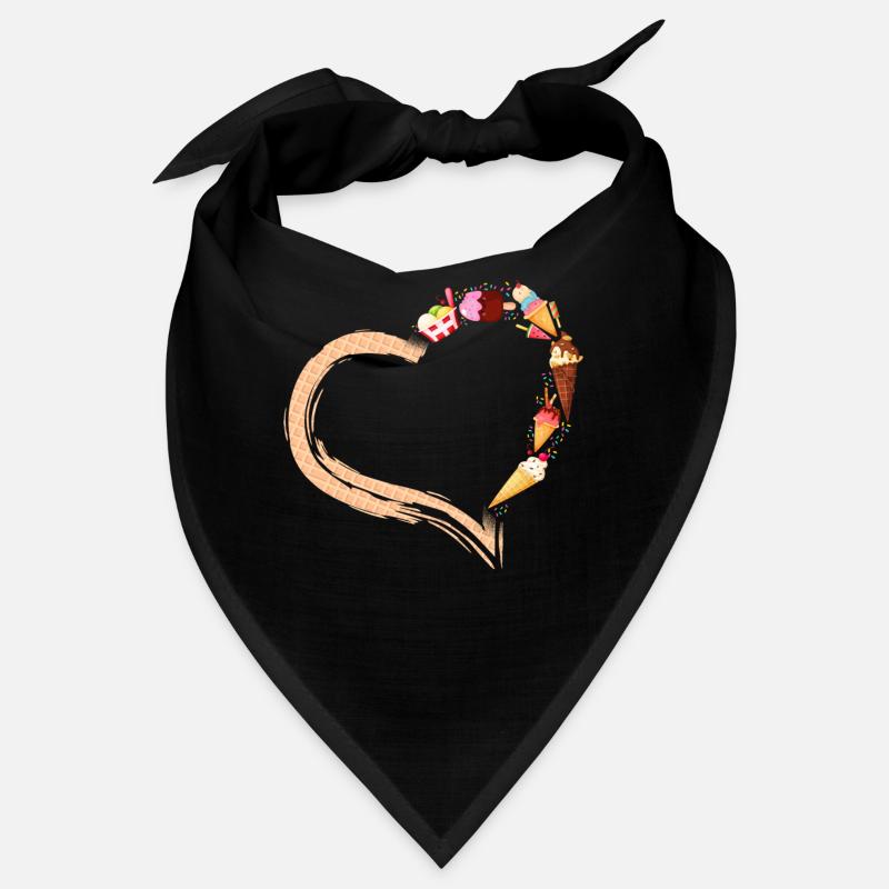 Crème glacée Heart Cone Popsicle Bandana