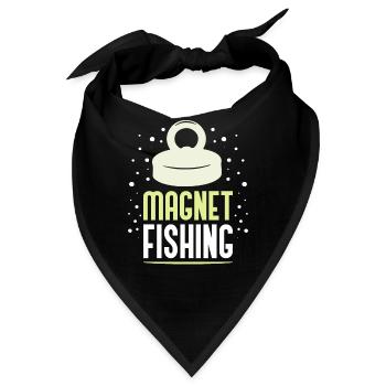 Magnetfischen Magnetfischer Magnet - Bandana - Schwarz - Vorne