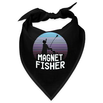 Magnetfischer Magnet Magnetfischen - Bandana - Schwarz - Vorne