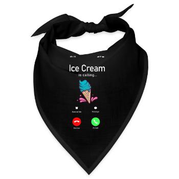 Ice Cream Phone Display Cone Ice - Bandana - Schwarz - Vorne