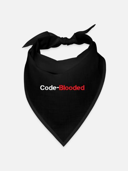 Code Blooded Programmer Coding Computer Science - Bandana - Schwarz