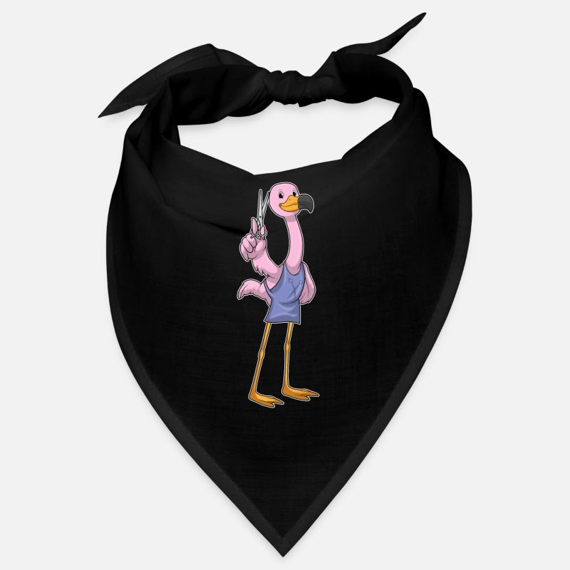 Flamingo Hairdressing Scissors Bandana