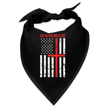 One Nation Under God - Bandana - Schwarz - Vorne