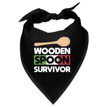 Wooden Spoon Survivor - Italian - Bandana - Schwarz - Vorne