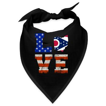Ohio bewohner geschenk - Bandana - Schwarz - Vorne