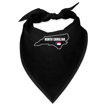 Geschenk Für Einwohner Von North Carolina - Bandana - Schwarz - Vorne
