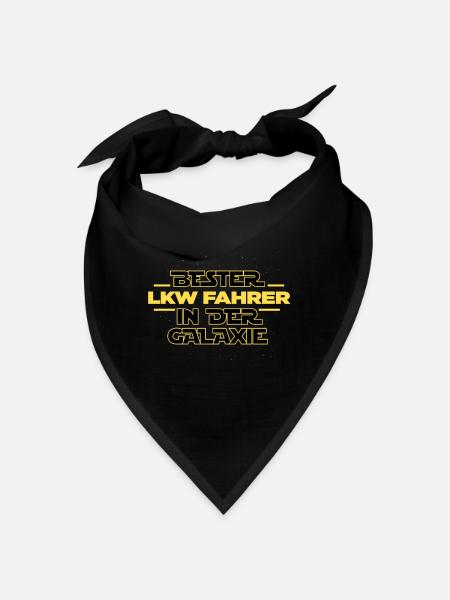 Bester LKW Fahrer in der Galaxie Trucker - Bandana - Schwarz - Vorne