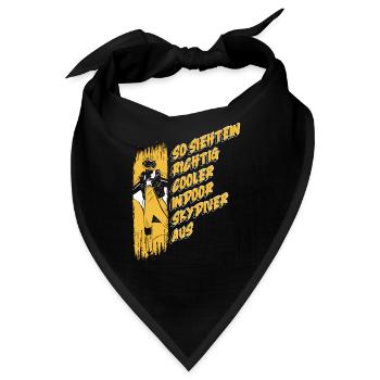 Indoor-Skydiving - Bandana - Schwarz - Vorne