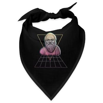Sokrates Philosoph Student Geschenk - Bandana - Schwarz - Vorne