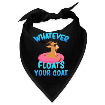 Whatever Floats Your Goat - Bandana - Schwarz - Vorne