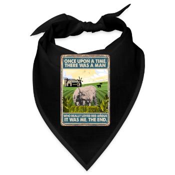 Kuhrasse Liebte Rote Angus - Bandana - Schwarz - Vorne