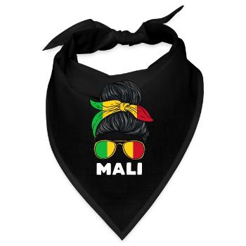 Mali Mädchen - Bandana - Schwarz - Vorne