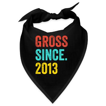 Lustiger Geburtstag brutto seit 2013 - Bandana - Schwarz - Vorne