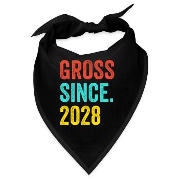 Lustiger Geburtstag brutto seit 2028 - Bandana - Schwarz - Vorne