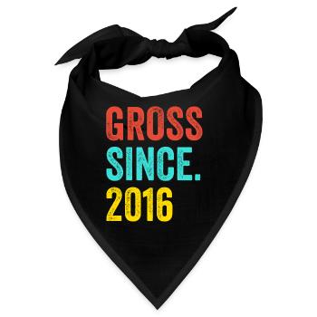 Lustiger Geburtstag brutto seit 2016 - Bandana - Schwarz - Vorne