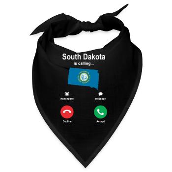 Besuch In South Dakota Gift - Bandana - Schwarz - Vorne