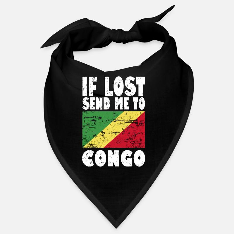 Kongo Flagge Spruch Bandana