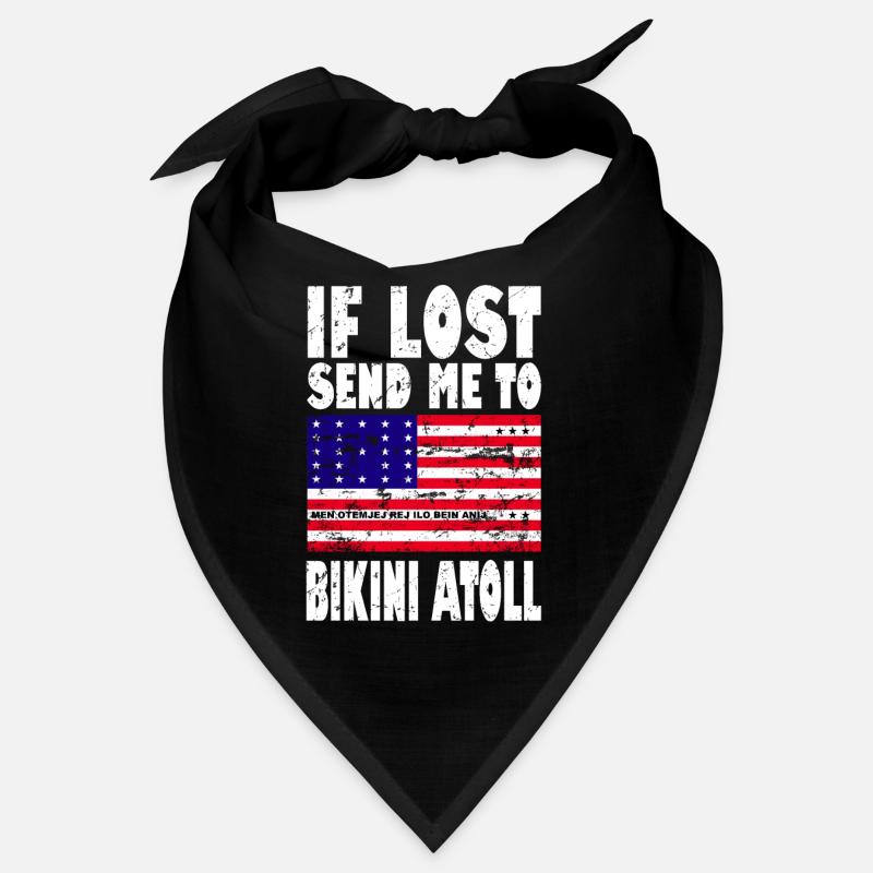 Bikini Atoll Flagge Spruch Bandana