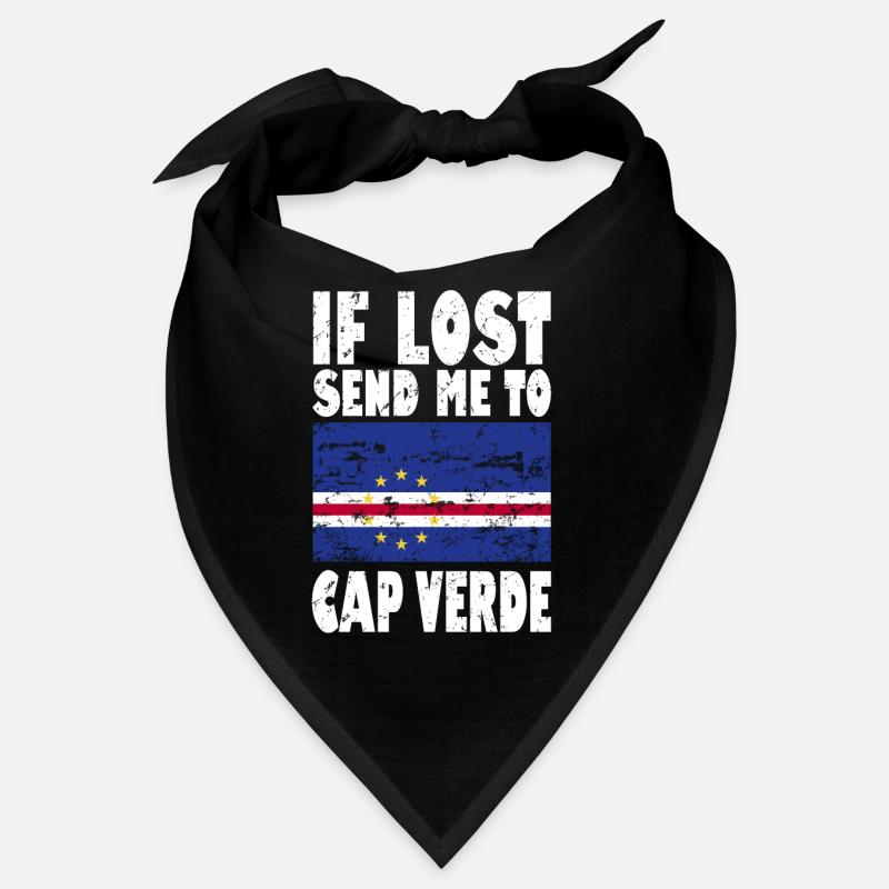 Drapeau du Cap-Vert - Bandana - noir