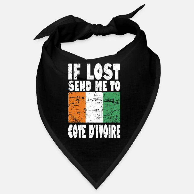 Cote Dívoire Drapeau Disant Bandana