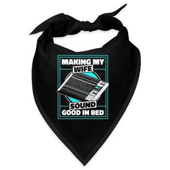 Tontechniker Sound Audio Engineer - Bandana - Schwarz - Vorne