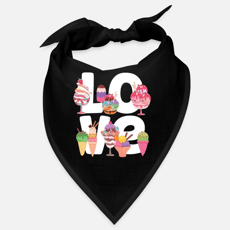 Ice Cream Cone Popsicle Amour Bandana