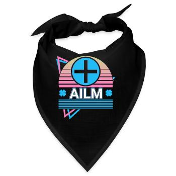 Ailm Keltisches Symbol Keltische Mythologie Retro - Bandana - Schwarz - Vorne