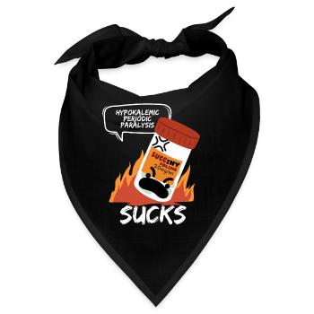 Lustiges Wortspiel Hypokaliämisch Periodische Lähmung Bewusstsein - Bandana - Schwarz - Vorne